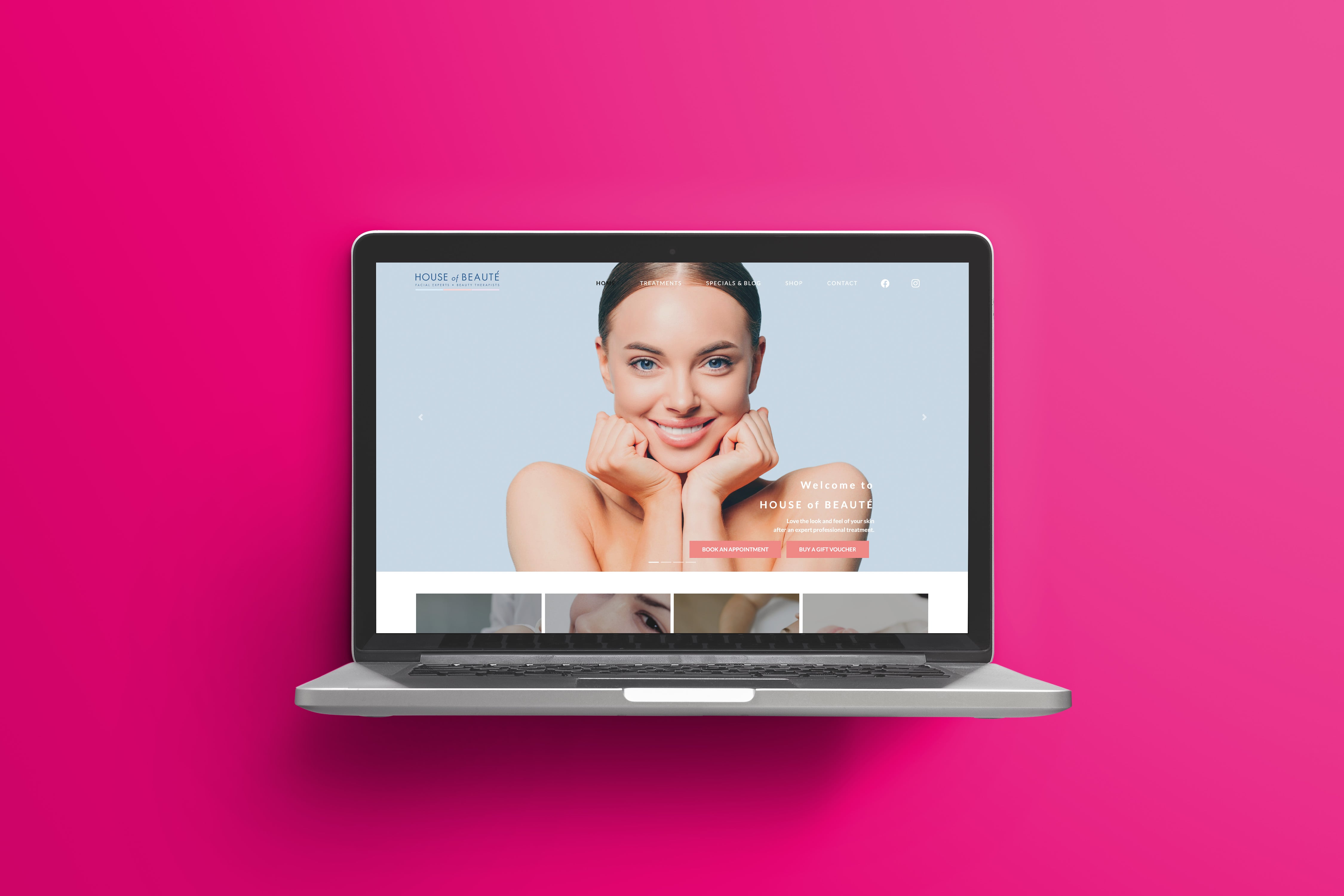 House of Beaute Website Development Christchurch