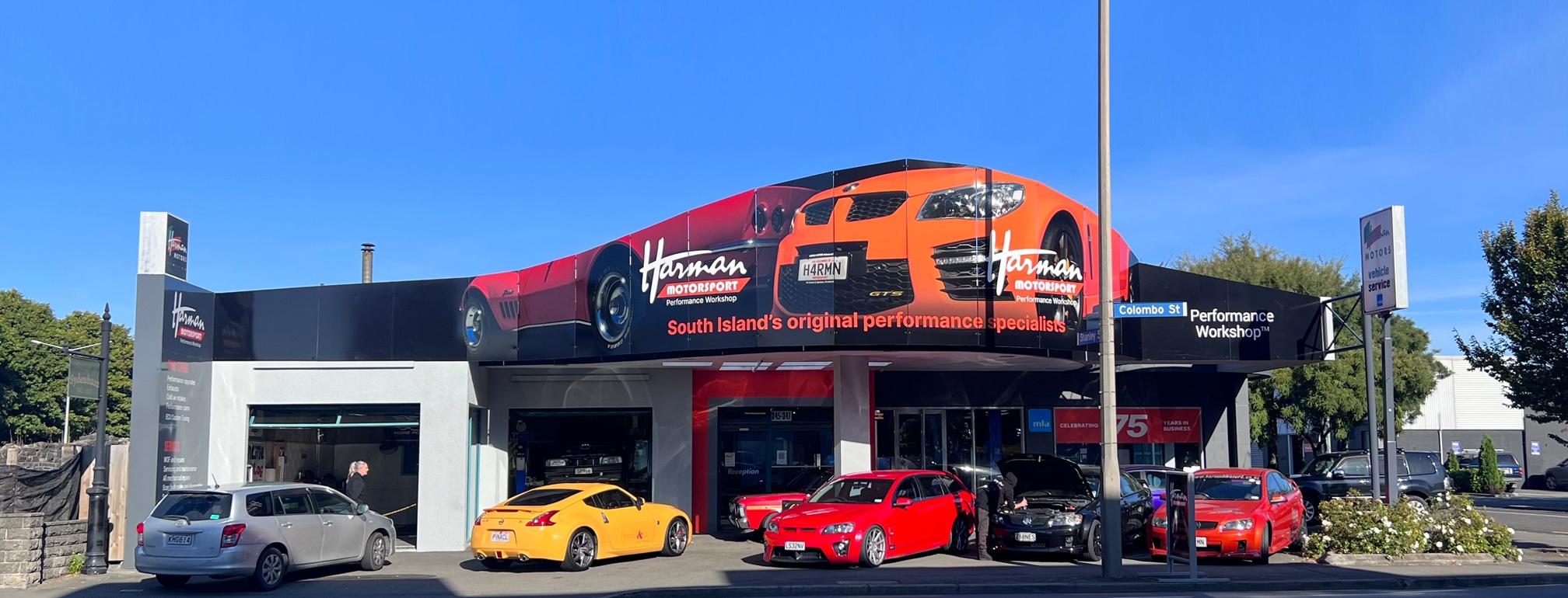 Harman Motorsport Signage Christchurch Marketing Agency