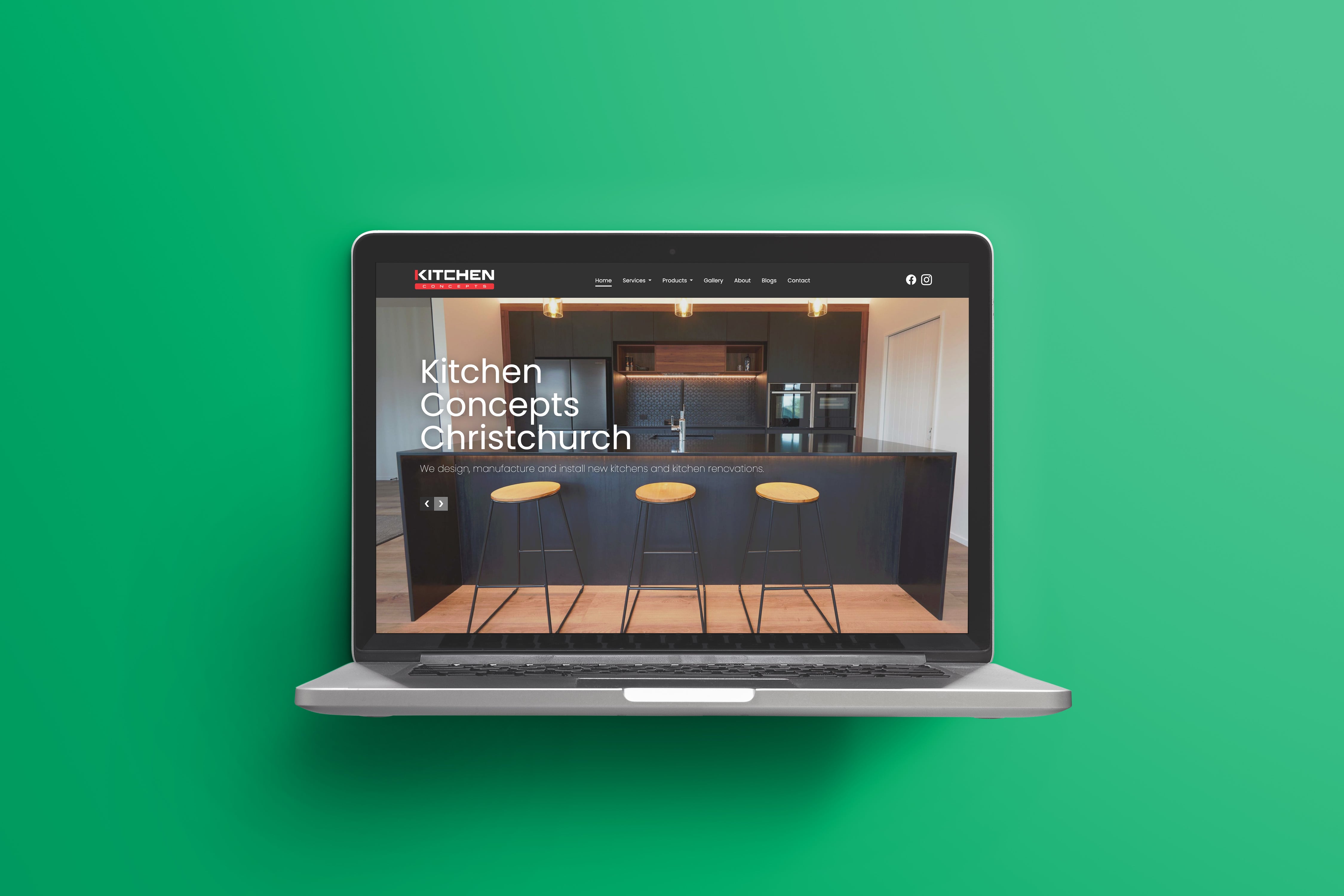 Kitchen Concepts Website Development Christchurch