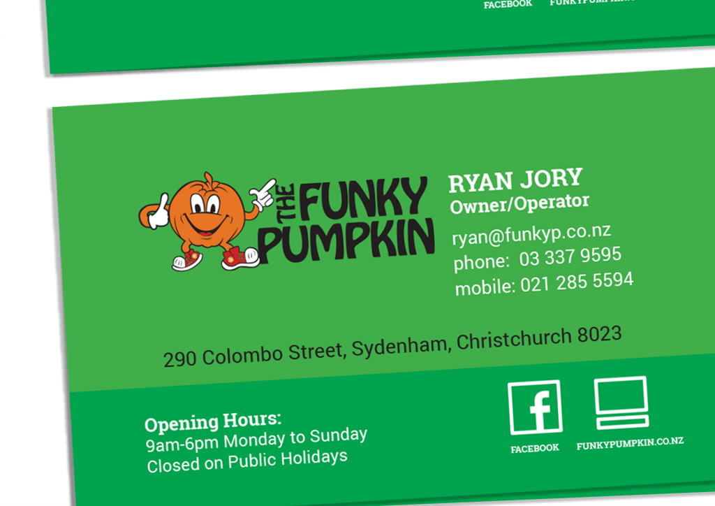 The Funky Pumpkin Business Card