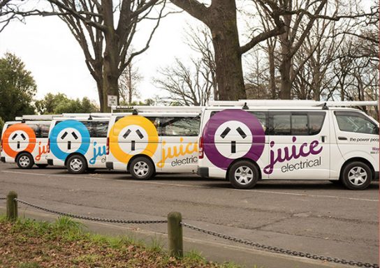 Juice Electrical Vehicle Signage